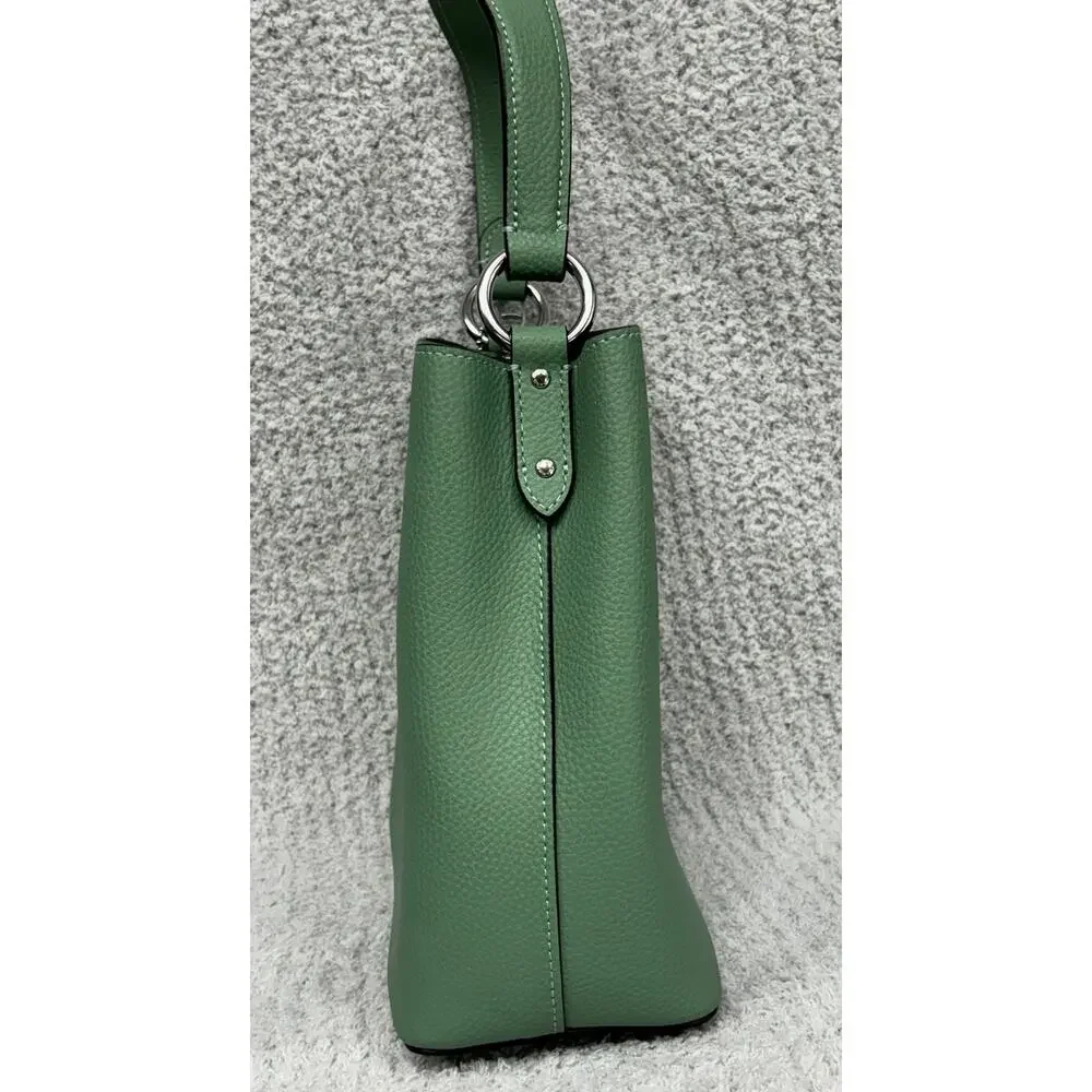 Coach Green Leather Mini Town Bucket Bag Purse 1011 #76922